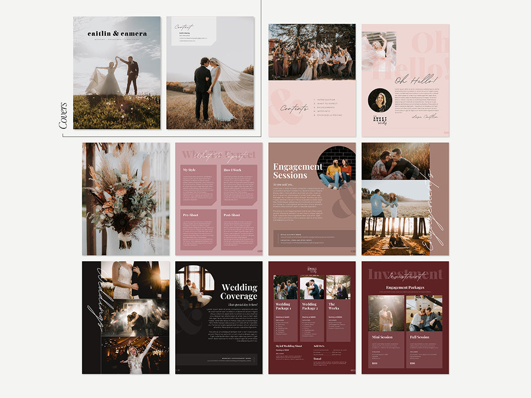 Wedding Client Guide Magazine | The Caitlin Template